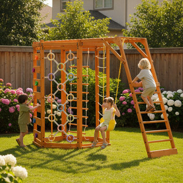 Hawthorn XL – Natural | Octagon Outdoor Jungle Gym