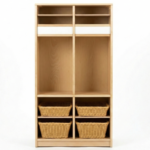 Double Preschool Cubbies for kids - stylish and comfortable clothing for preschoolers.