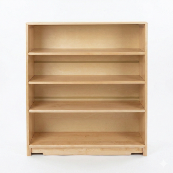 Montessori Classroom Shelf - 3' x 40" - Closed Back, ideal storage solution for organized learning environments.
