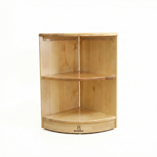 Montessori Classroom Corner Shelf - 24" Tall