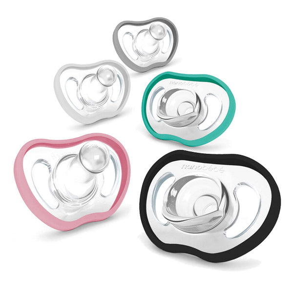 Active Flexy Pacifier for babies 4 months and up, featuring a flexible design for comfort and soothing.