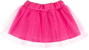 Girls pink summer tulle skirt, perfect for playful outfits and warm weather. Ideal for little fashionistas.