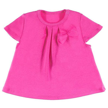 Girls summer pink shirt, perfect for warm days, featuring a lovely design for stylish little ones.