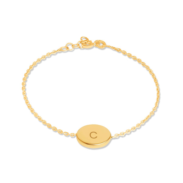 Mysha Personalized Eternal Initial Circle Bracelet