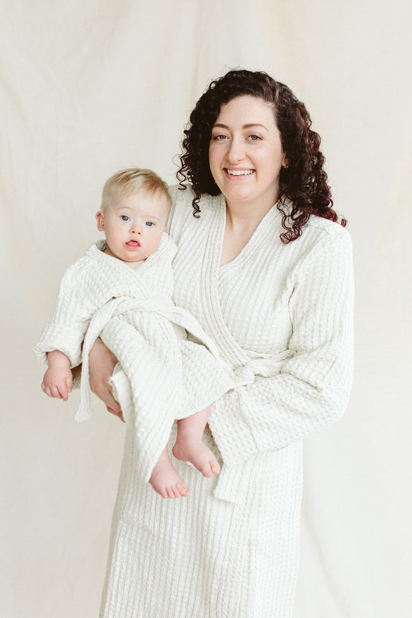 WOMENS WAFFLE ROBE | ALABASTER