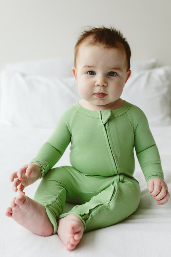 GROW WITH YOU FOOTIE + SNUG FIT | MATCHA