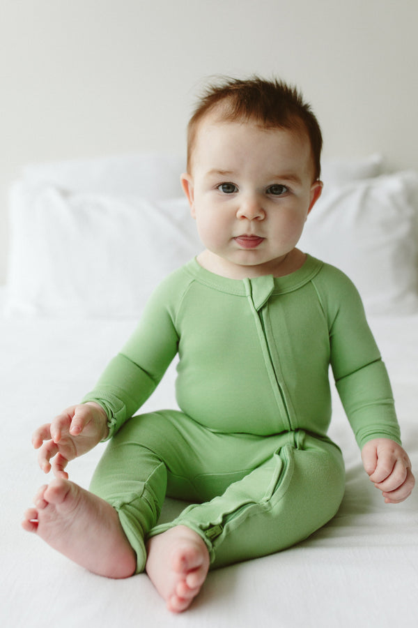 GROW WITH YOU FOOTIE + SNUG FIT | MATCHA