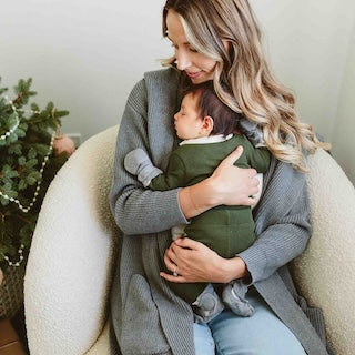 Stay On 2-Pack Mitts by Boulder + Birch, perfect for keeping baby’s hands warm and cozy.