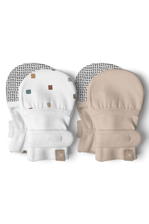 STAY ON 2-PACK MITTS | CITY BLOCKS + SANDSTONE