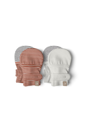 STAY ON 2-PACK MITTS | CLAY STRIPE + CLOUD