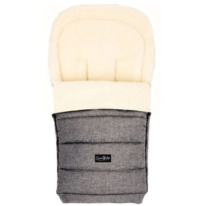 Gray Arctic Organic Wool Adjustable Footmuff