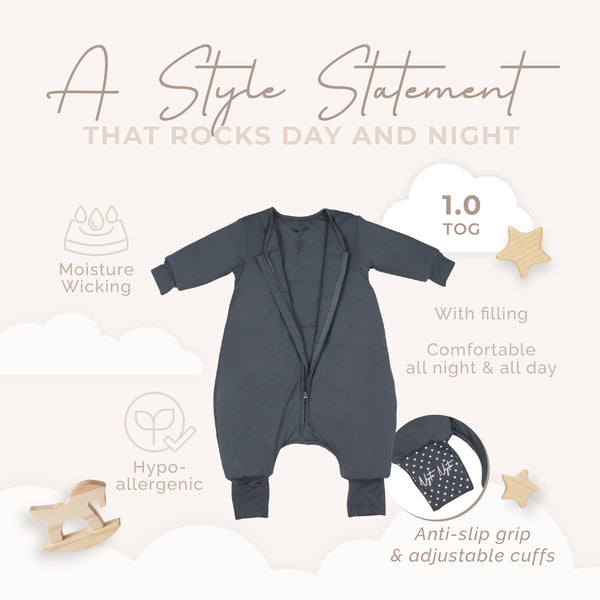 Cozy 1.0 TOG Snuggle-Sack for babies, shown from angle 3, designed for comfort and warmth.