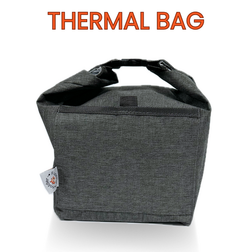 Thermal bag for easy on-the-go snack storage, perfect for busy parents and babies.