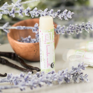 Lavender Vanilla ///  Organic Lip Balm Butter for Intense Moisture - Beauty Gift