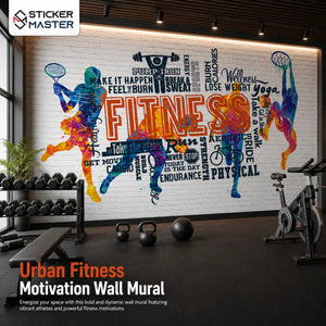 Urban Fitness Motivation Wall Mural