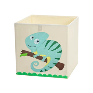 Squared Foldable Storage Box with Animals Multivariant