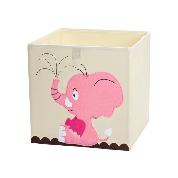 Squared Foldable Storage Box with Animals Multivariant