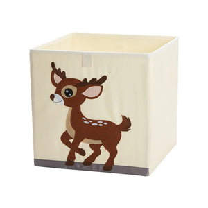 Squared Foldable Storage Box with Animals Multivariant