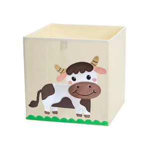 Squared Foldable Storage Box with Animals Multivariant