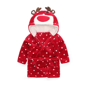 Baby bathrobe in soft and thick cotton