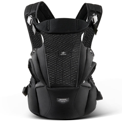 All-in-One Baby Carrier for comfortable and safe babywearing, perfect for parents on the go.