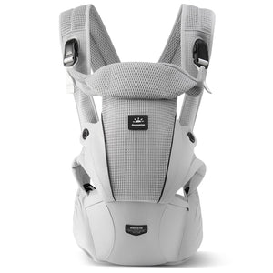 All-in-One Baby Carrier in a stylish design, angled view showcasing comfort and versatility for parents and infants.