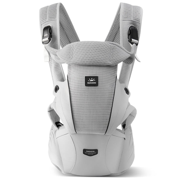 All-in-One Baby Carrier in a stylish design, angled view showcasing comfort and versatility for parents and infants.