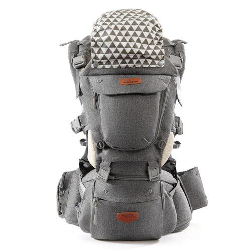 Ergonomic 3-in-1 baby carrier in angle 5, designed for comfort and support for parents and infants.