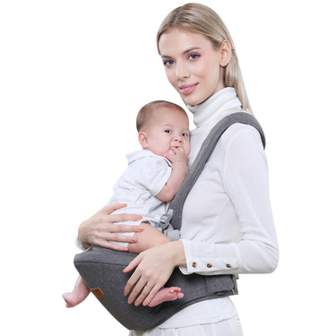 One Shoulder Baby Carrier Grey - MOOGCO Baby