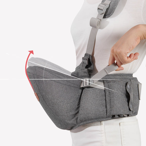 One Shoulder Baby Carrier Grey - MOOGCO Baby