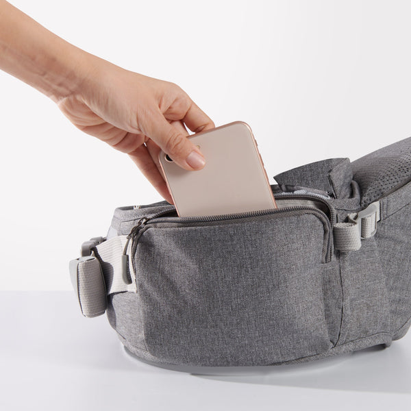 One Shoulder Baby Carrier Grey - MOOGCO Baby