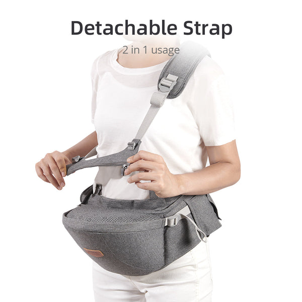 One Shoulder Baby Carrier Grey - MOOGCO Baby