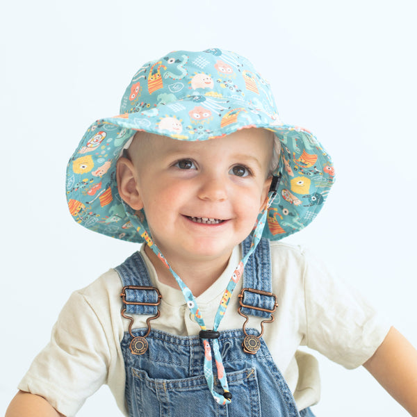 Baby & Kid Sun Hat - Monster Party