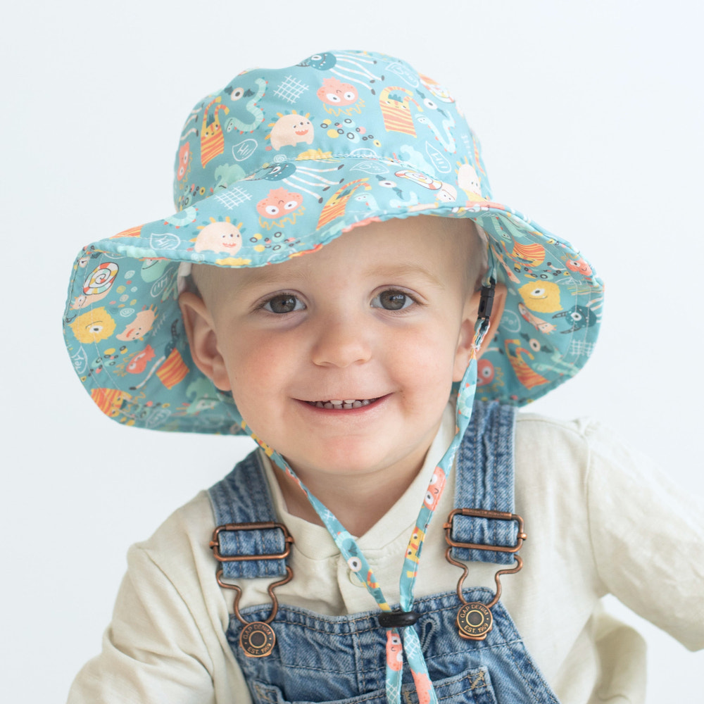 Baby & Kid Sun Hat - Monster Party - MOOGCO Baby