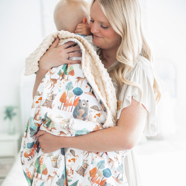 Enchanted Forest Minky Baby Blanket - MOOGCO Baby