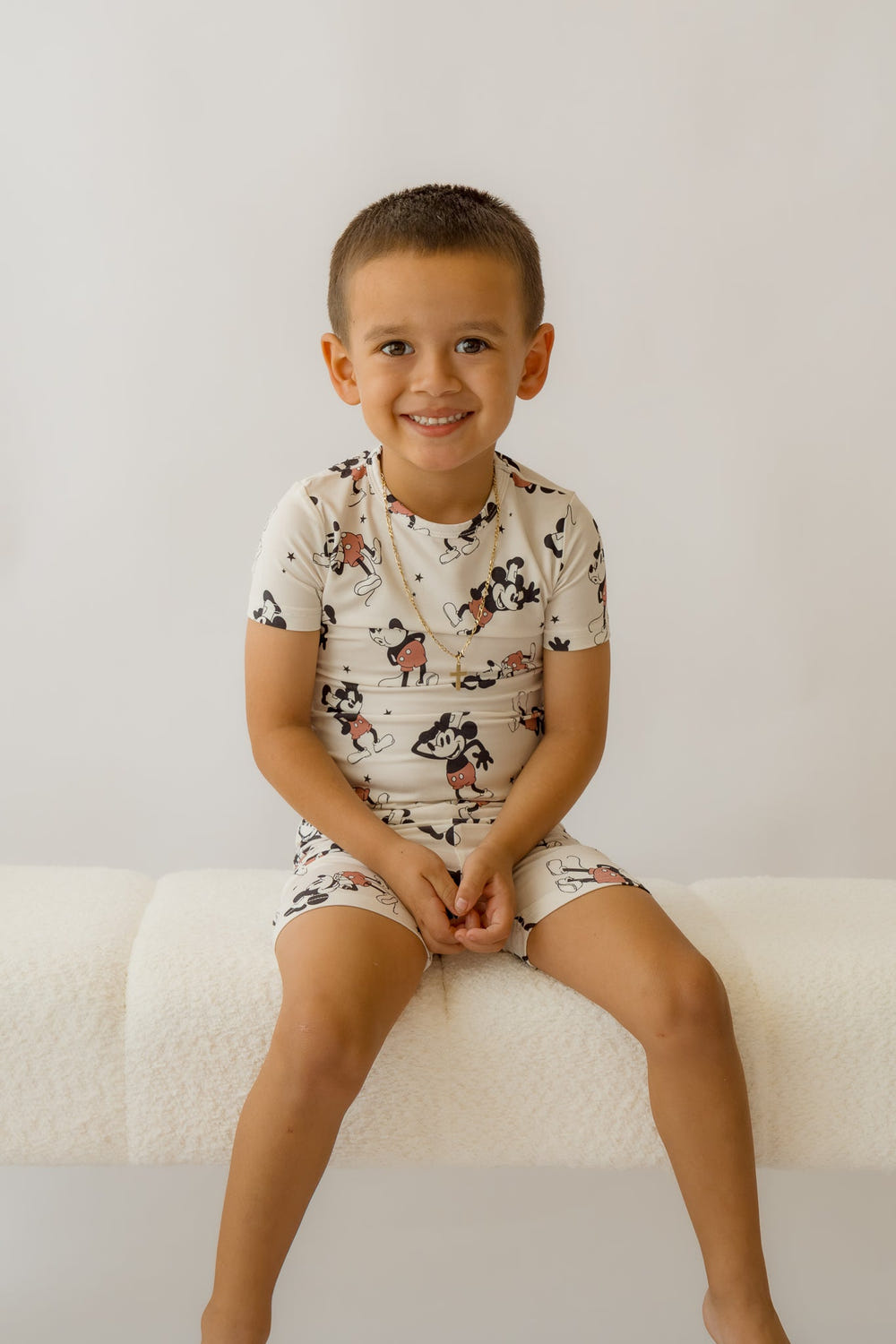 Steamboat Willie Boy's shorty 2 piece PJ's