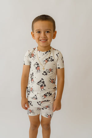 Steamboat Willie Boy's shorty 2 piece PJ's