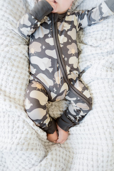 Creed Camo Romper for babies, stylish and comfortable, perfect for playtime and everyday wear.