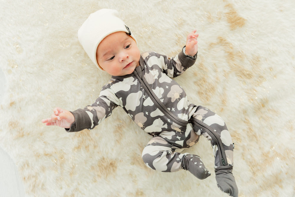 Creed Camo Romper for babies, stylish and comfortable, perfect for playtime and everyday wear.