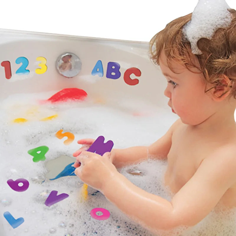 36-Pieces Set Letters and Numbers Bath Toy