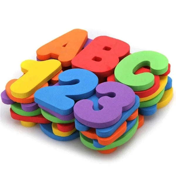 36-Pieces Set Letters and Numbers Bath Toy - MOOGCO Baby