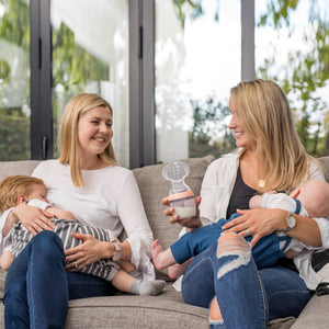 Haakaa Generation 3 Silicone Breast Pump at an angle, ideal for manual breastfeeding support.