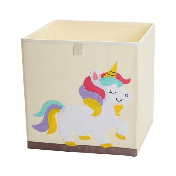 Squared Foldable Storage Box with Animals Multivariant