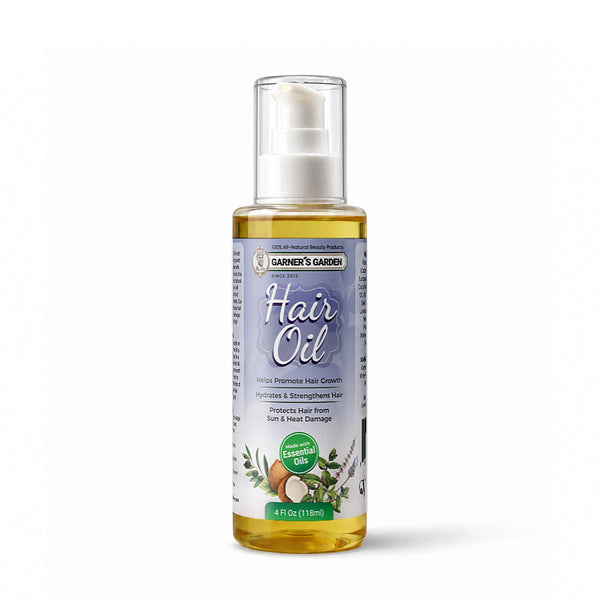 Garner's Garden Natural Hair Oil Vegan Lavender Peppermint