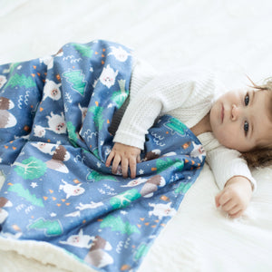 Yeti Dreams Minky Baby Blanket