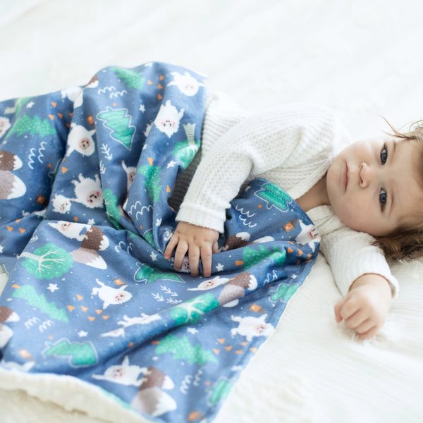 Yeti Dreams Minky Baby Blanket