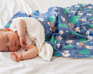 Yeti Dreams Minky Baby Blanket