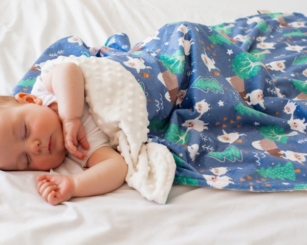 Yeti Dreams Minky Baby Blanket
