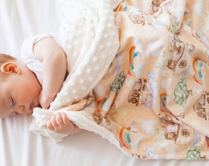 Noah's Ark Minky Baby Blanket