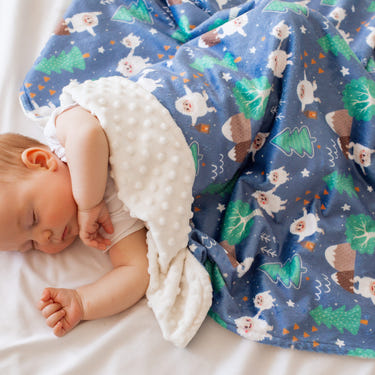Minky Baby Blanket Yeti Dreams